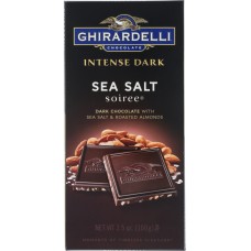 GHIRARDELLI: Chocolate Bar Dark Sea Salt, 3.5 oz