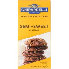 GHIRARDELLI: Chocolate Baking Bar Semi Sweet, 4 oz