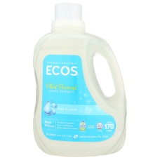 EARTH FRIENDLY: Hypoallergenic Laundry Detergent Free and Clear, 170 oz