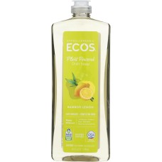 ECOS: Bamboo Lemon Dishwashing Liquid, 25 oz