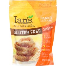 IAN'S NATURAL FOODS: Gluten Free Panko Breadcrumbs Original, 7 oz