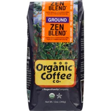 ORGANIC COFFEE CO: Organic Zen Blend Ground Coffee, 12 oz