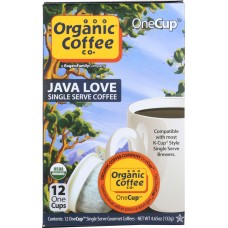 ORGANIC COFFEE CO: Coffee Single Java Love, 12 pc