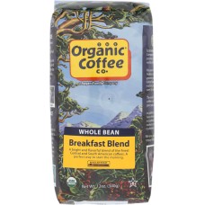 ORGANIC COFFEE CO: Coffee Bean Breakfast Organic, 12 oz