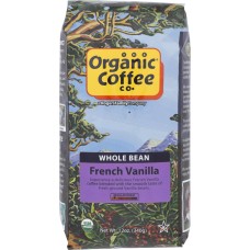 ORGANIC COFFEE CO.: Whole Bean Coffee French Vanilla, 12 oz
