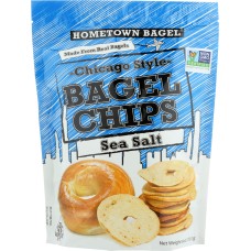 HOMETOWN BAGEL: Chicago Style Bagel Chips Sea Salt, 6 oz