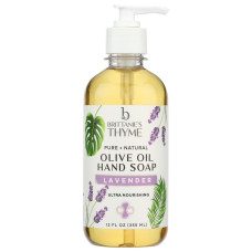 BRITTANIE'S THYME: Lavender Olive Oil Hand Soap, 12 oz