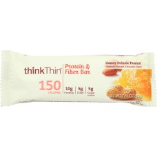 THINKTHIN: Lean Protein and Fiber Bar Honey Drizzle Peanut, 1.41 oz