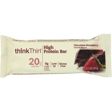 THINK THIN: High Protein Bar Chocolate Strawberry, 2.1 oz