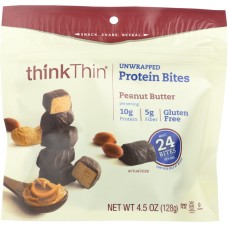 THINK THIN: Bites Protein Peanut Butter Gluten Free, 4.5 oz