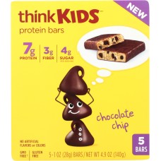THINK THIN: Chocolate Chip Bar Kids, 5 oz