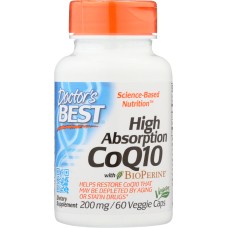 DOCTORS BEST: High Absorb Coq10 200Mg, 60 vc