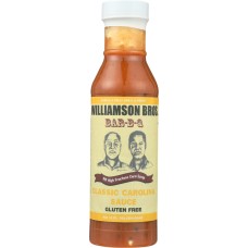 WILLIAMSON BROS: Sauce Bbq Classic Carolina, 12 oz