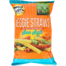 GOOD HEALTH: Veggie Straws Sea Salt, 6.75 oz