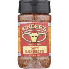 KINDERS: Calis Blackened Rub, 4.2 oz