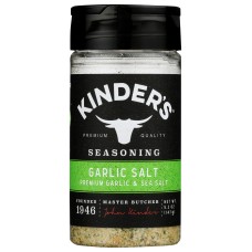 KINDERS: Seasoning Garlic Salt, 5.2 oz