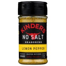 KINDERS: Spice No Salt Lemon Pepper, 2.6 OZ