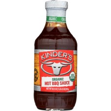 KINDERS: Organic Hot BBQ Sauce, 20.5 oz