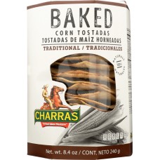 CHARRAS: Tostada Baked Natural, 8.5 oz