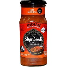 SHARWOODS: Sauce Cooking Hot Madras, 14.1 oz