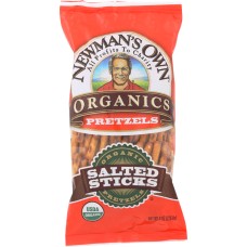 NEWMANS OWN ORGANIC: Pretzel Stick Salted Organic, 8 oz