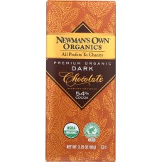 NEWMANS OWN ORGANIC: Chocolate Bar Dark Organic, 3.25 oz