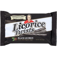 NEWMAN'S OWN ORGANICS: Black Licorice Twists, 5 oz