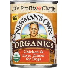 NEWMANS OWN ORGANIC: Dog Can Green Free Liver Chicken, 12.7 oz