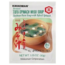 KIKKOMAN: Soup Tofu Spnch Miso, 1.05 oz