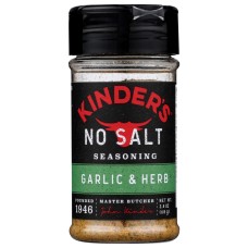 KINDERS: Spice No Salt Garlic Herb, 2.4 OZ