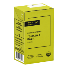 BORN SIMPLE: Sauce Tomato & Basil Org, 18 OZ