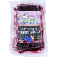 MONTCHEVRE: Blueberry Vanilla Goat Cheese Log, 4 oz
