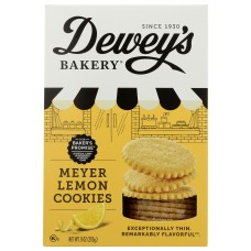DEWEYS: Meyer Lemon Moravian Style Cookie Thins, 9 oz