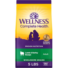WELLNESS: Complete Health Lamb and Barley Natural Dry Dog Food, 5 lb
