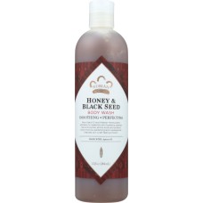 NUBIAN HERITAGE: Body Wash Honey & Black Seed, 13 oz