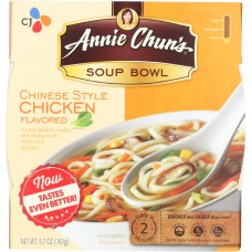 ANNIE CHUN'S: Chinese Chicken Soup Bowl Mild, 5.7 oz