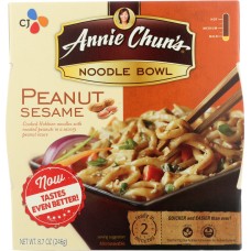 ANNIE CHUN'S: Peanut Sesame Noodle Bowl Mild, 8.7 oz
