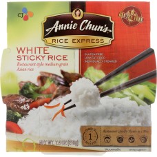 ANNIE CHUN'S: Rice Express Sticky White Rice, 7.4 oz