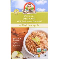 DR MCDOUGALLS: Organic Milled Flax Apple Oatmeal, 8.4 oz