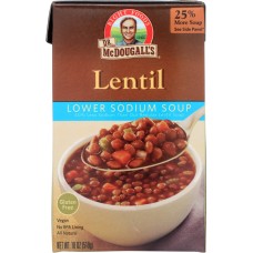 DR. MCDOUGALL'S: Lower Sodium Soup Lentil, 18 oz