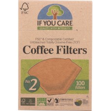 IF YOU CARE: Coffee Filters No. 2 Size, 100 Filters