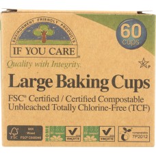 IF YOU CARE: Large Baking Cups, 60 Cups
