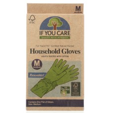 IF YOU CARE: FSC Certified Household Gloves Medium, 1 ea