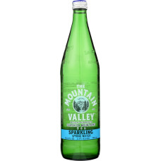 MOUNTAIN VALLEY: Sparkling Water Glass Bottle, 750 ml