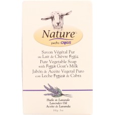 NATURE BY CANUS: Pure Vegetable Soap with Fresh Goat's Milk Lavender, 5 Oz