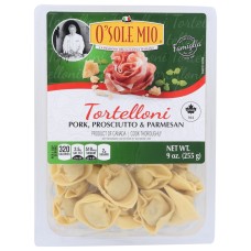O'SOLE MIO: Tortelloni Pork, Prosciutto & Parmesan, 9 oz