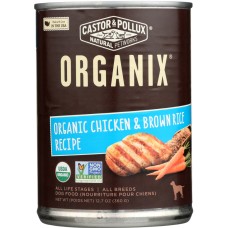 CASTOR & POLLUX: Dog Food Can Organic Chicken Brown Rice, 12.7 oz