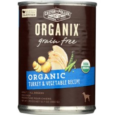 CASTOR & POLLUX: Dog Food Can Organic Grain Free Turkey Vegetable, 12.7 oz