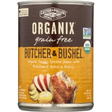 CASTOR & POLLUX: Dog Food Can Organic Butcher And Bushel Chicken Potatoes