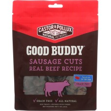 CASTOR & POLLUX: Good Buddy Sausage Cuts Dog Treats Real Beef Recipe, 5 oz